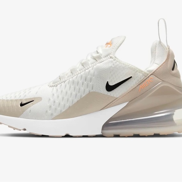 Nike Air Max 270 in rare sold out Summit White Desert Sand color
Size 8 wmn - Picture 1 of 7
